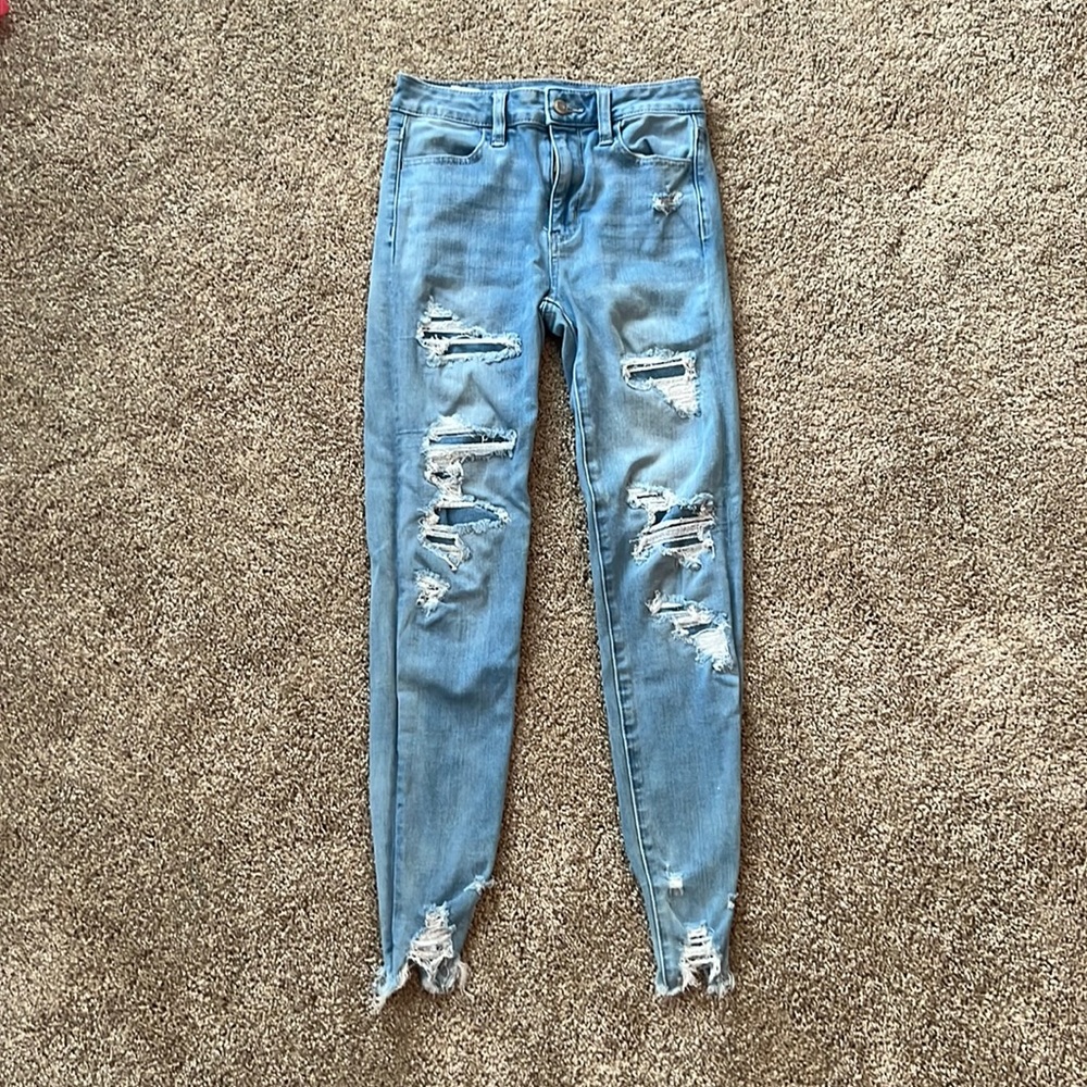USED American Eagle Jeans, Size 00 Short Next Level Stretch
